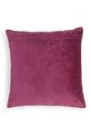 Amoliconcepts_Purple Viscose Velvet Bead Paisley Embroidered Cushion Cover_Online_at_Aza_Fashions