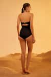 Shop_Tizzi_Black Wonder Fabric Solid Halter Plegm Monokini  _at_Aza_Fashions