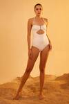 Buy_Tizzi_White Wonder Fabric Solid Halter Plegm Neck Monokini  _at_Aza_Fashions