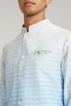 Buy_BUBBER COUTURE_Blue Cotton Silk Digital Printed Horizon Ari Bundi Jacket _Online_at_Aza_Fashions