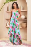 Buy_Papa Don't Preach Pret_Multi Color Crepe Print Abstract Sweetheart Neck Ariella Jumpsuit _at_Aza_Fashions