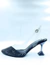 Shop_Elviraa By Pranali A Oswal_Black Rhinestone Embellished Pumps _Online_at_Aza_Fashions