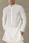 Buy_Masaba_Ivory Chanderi Embroidered Pearl Embellished Short Kurta _Online_at_Aza_Fashions