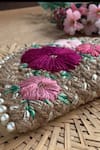 Buy_DHAAGA LIFE_Beige Woven Bouquet Pattern Embroidered Clutch_Online_at_Aza_Fashions