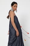 Buy_Style Junkiie_Blue Denim Plain Straight Neck Tassel Jumpsuit  _Online_at_Aza_Fashions