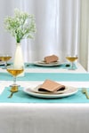 Buy_Mid July Home_Multi Color 100% Cotton Border Embroidered Dining Table Set_at_Aza_Fashions