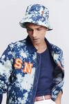 Buy S&N By Shantnu Nikhil Blue Denim Embroidery, Patchwork Abstract Print Varsity Jacket Online at Aza Fashions Buy_S&N By Shantnu Nikhil_Blue Denim Embroidery, Patchwork Abstract Print Varsity Jacket_Online_at_Aza_Fashions
