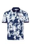 S&N by Shantnu Nikhil_Blue Supima Printed Abstract T Shirt _Online_at_Aza_Fashions