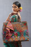 Torani Multi Color Embroidery Dil Nawaz Arsia Paisley Print Handbag Online at Aza Fashions Torani_Multi Color Embroidery Dil Nawaz Arsia Paisley Print Handbag _Online_at_Aza_Fashions