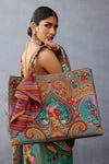 Shop Torani Multi Color Embroidery Dil Nawaz Arsia Paisley Print Handbag at Aza Fashions Shop_Torani_Multi Color Embroidery Dil Nawaz Arsia Paisley Print Handbag _at_Aza_Fashions