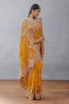 Shop_Torani_Yellow Slub Silk Embroidered Resham Dil Seher Amena Printed Saree  _Online_at_Aza_Fashions