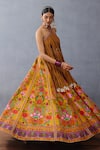 Torani_Yellow Jeni Silk Printed Cowrie Dil Seher Sejal Lehenga With Tasselled Blouse _at_Aza_Fashions