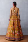 Shop_Torani_Yellow Jeni Silk Printed Cowrie Dil Seher Sejal Lehenga With Tasselled Blouse _at_Aza_Fashions