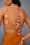 Shop_Torani_Yellow Cotton Jacquard Printed Dil Seher Airi Dhoti Skirt Set _Online_at_Aza_Fashions
