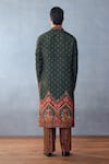 Shop_Torani_Green Cotton, Silk Embroidery Dil Shaad Azar Kurta Set _at_Aza_Fashions