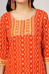 Buy_HOUSE OF SUPRIYA_Orange Kurta And Dupatta Silk Georgette Digital Printed Sharara Set _Online_at_Aza_Fashions