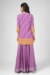 Shop_HOUSE OF SUPRIYA_Purple Kurta And Dupatta Silk Georgette Digital Printed Sharara Set _at_Aza_Fashions
