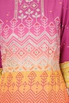 Buy_HOUSE OF SUPRIYA_Pink Silk Georgette Digital Printed Bandhani Anarkali With Dupatta _Online_at_Aza_Fashions