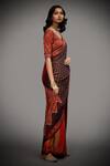 Buy_RI.Ritu Kumar_Black 100% Viscose Embroidery Falguni Saree With Unstitched Blouse Piece_Online_at_Aza_Fashions