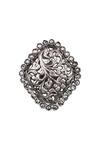 Sangeeta Boochra Silver Plated Stones Ritisha Floral Carved Ring Online at Aza Fashions Sangeeta Boochra_Silver Plated Stones Ritisha Floral Carved Ring _Online_at_Aza_Fashions