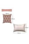 ODE & CLOE_Beige Cotton Aari And Dori Embroidered & Printed Cushion Cover Set _Online_at_Aza_Fashions