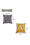 Buy_ODE & CLOE_Grey Cotton Thread Embroidered Cushion Cover Set _Online_at_Aza_Fashions