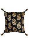 Buy_ODE & CLOE_Black Cotton Print Paisley Motif 5 Pcs Cushion Covers 