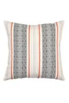 Buy_ODE & CLOE_Grey Cotton Embroidery Diamond And Tassel 5 Pcs Cushion Covers 