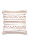 Buy_ODE & CLOE_Orange Cotton Aari Quilted And Embroidered 5 Pcs Cushion Covers _Online_at_Aza_Fashions