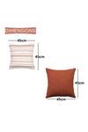 Buy_ODE & CLOE_Orange Cotton Aari Quilted And Embroidered 5 Pcs Cushion Covers 