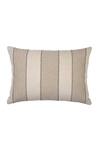 ODE & CLOE_Off White Cotton Striped Patch Embroidered And 5 Pcs Cushion Covers _at_Aza_Fashions