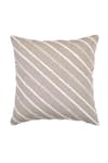 Shop_ODE & CLOE_Off White Cotton Diagonal Dori Embroidered 3 Pcs Cushion Covers _at_Aza_Fashions