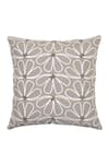 Buy_ODE & CLOE_Off White Cotton Diagonal Dori And Floral Embroidered 3 Pcs Cushion Covers 