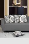 Buy_ODE & CLOE_Grey Cotton Aari Paisley Print 5 Pcs Cushion Covers _at_Aza_Fashions