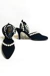 Shop_The Alter_Black Pearls Quincy Embellished Stiletto Heels _at_Aza_Fashions