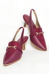 Shop_The Alter_Maroon Buckles Audrey Stiletto Heels _at_Aza_Fashions