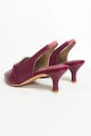 Buy_The Alter_Maroon Buckles Audrey Stiletto Heels _Online_at_Aza_Fashions