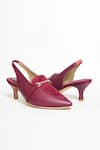 Shop_The Alter_Maroon Buckles Audrey Stiletto Heels _Online_at_Aza_Fashions