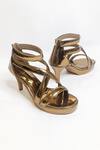 Shop_The Alter_Gold Deborah Gladiator Heels _Online_at_Aza_Fashions