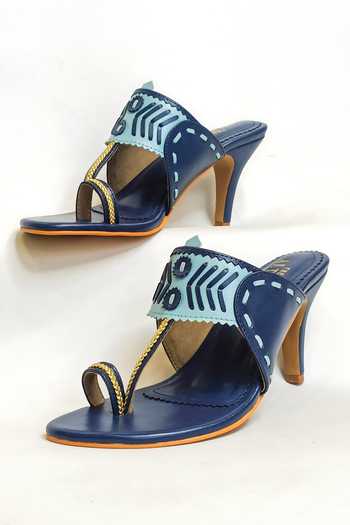 Shop_The Alter_Blue Amirah Kohla Stilettos _at_Aza_Fashions