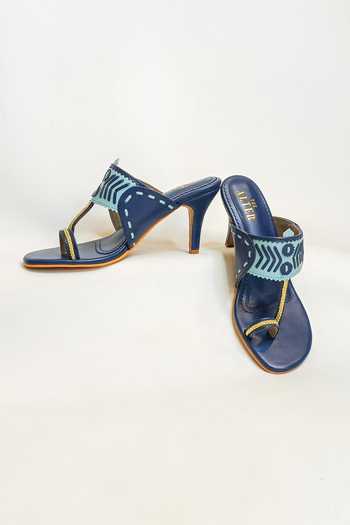 Shop_The Alter_Blue Amirah Kohla Stilettos _Online_at_Aza_Fashions