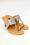 Buy_The Alter_Beige Amirah Two Tone Kohla Stilettos _at_Aza_Fashions