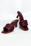 Buy_The Alter_Maroon Ashley Quilted Strap Stiletto Heels _at_Aza_Fashions