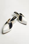 The Alter_White Madison Mule Wedges _Online_at_Aza_Fashions