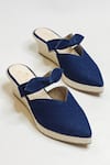 Buy_The Alter_Blue Bows Knotted Wedges _at_Aza_Fashions