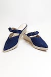 Shop_The Alter_Blue Bows Knotted Wedges _Online_at_Aza_Fashions