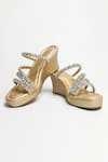 The Alter_Gold Crystals Norah Embellished Wedges _Online_at_Aza_Fashions