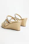 The Alter_Gold Crystals Norah Embellished Wedges _at_Aza_Fashions