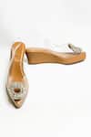 Shop_The Alter_Brown Rhinestones Julia Embellished Wedges _at_Aza_Fashions