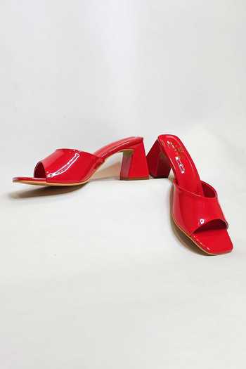 The Alter_Red Cassie T-shaped Block Heels _at_Aza_Fashions